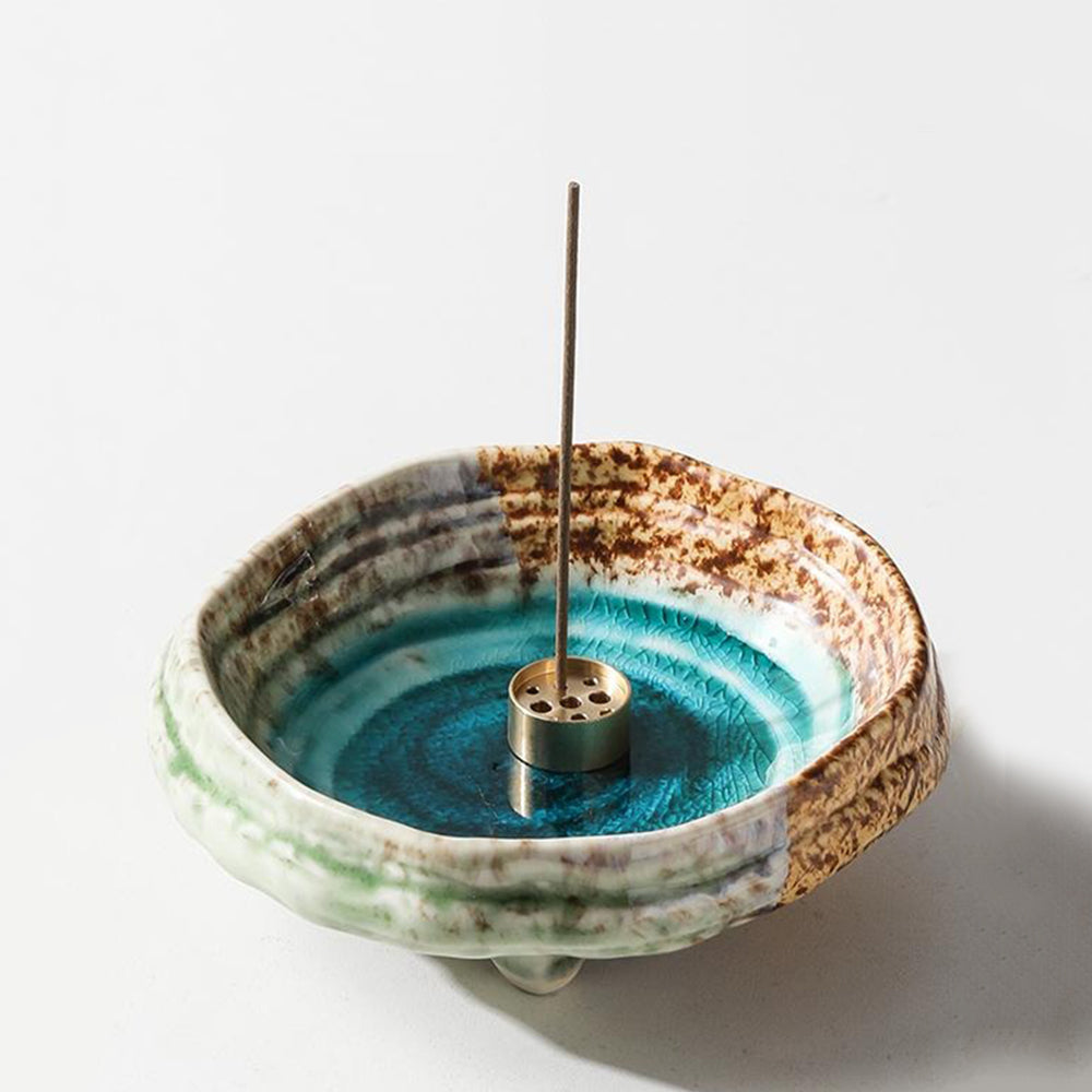 Retro Kiln-changed Japanese Incense Holder