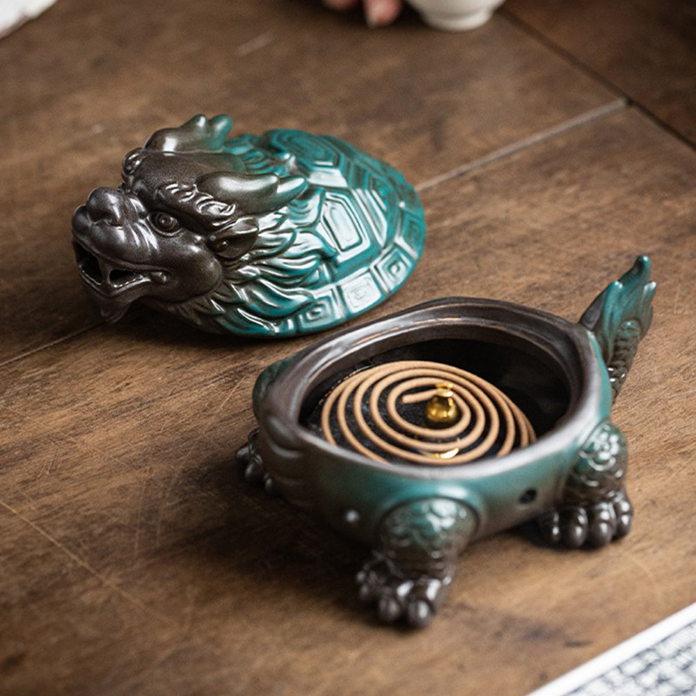 Dragon-Turtle Incense Burner