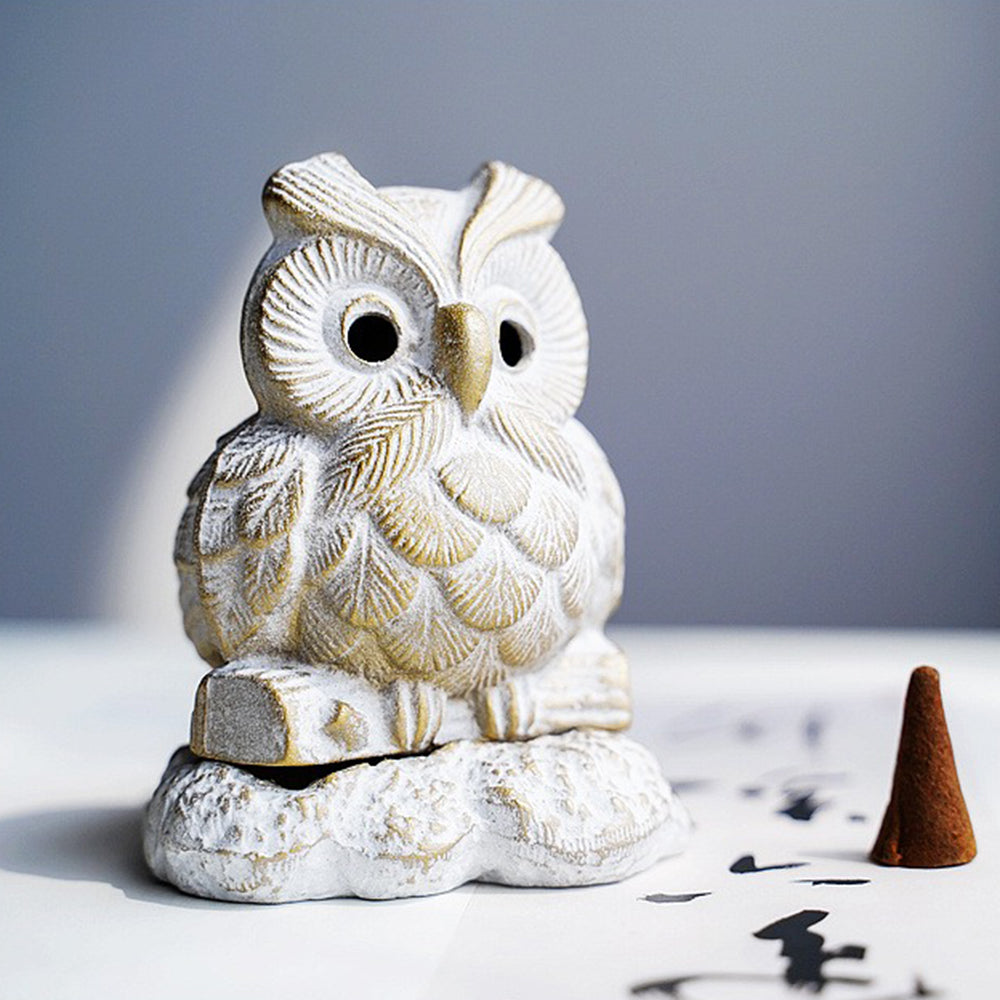 Award-Winning Owl Shaped Japanese Incense Burner