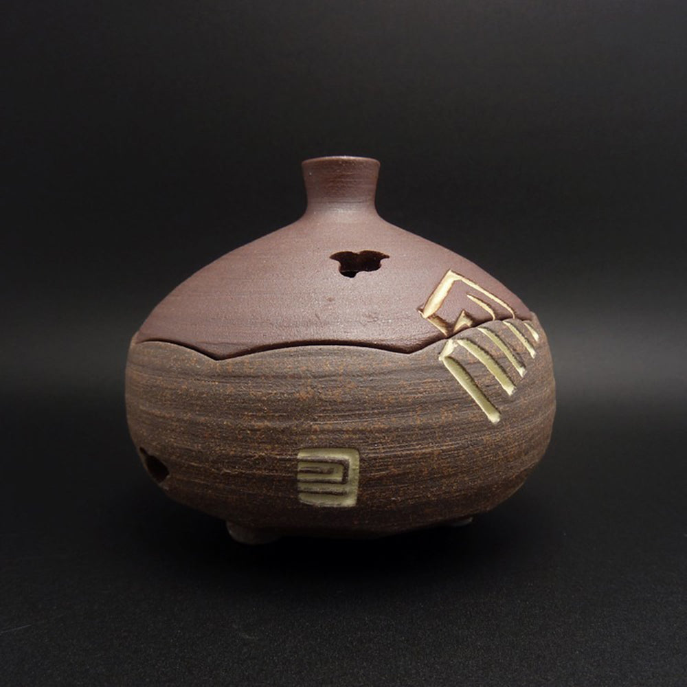 Japanese Handmade Pottery Incense Burner