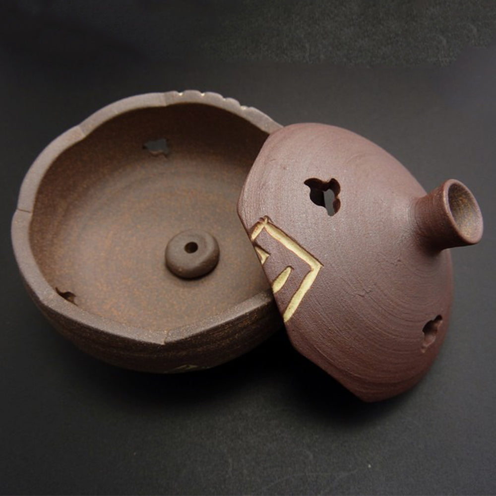 Japanese Handmade Pottery Incense Burner