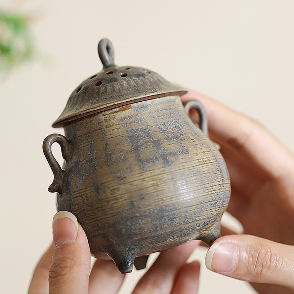 Coarse Pottery Simple Japanese Incense Burner