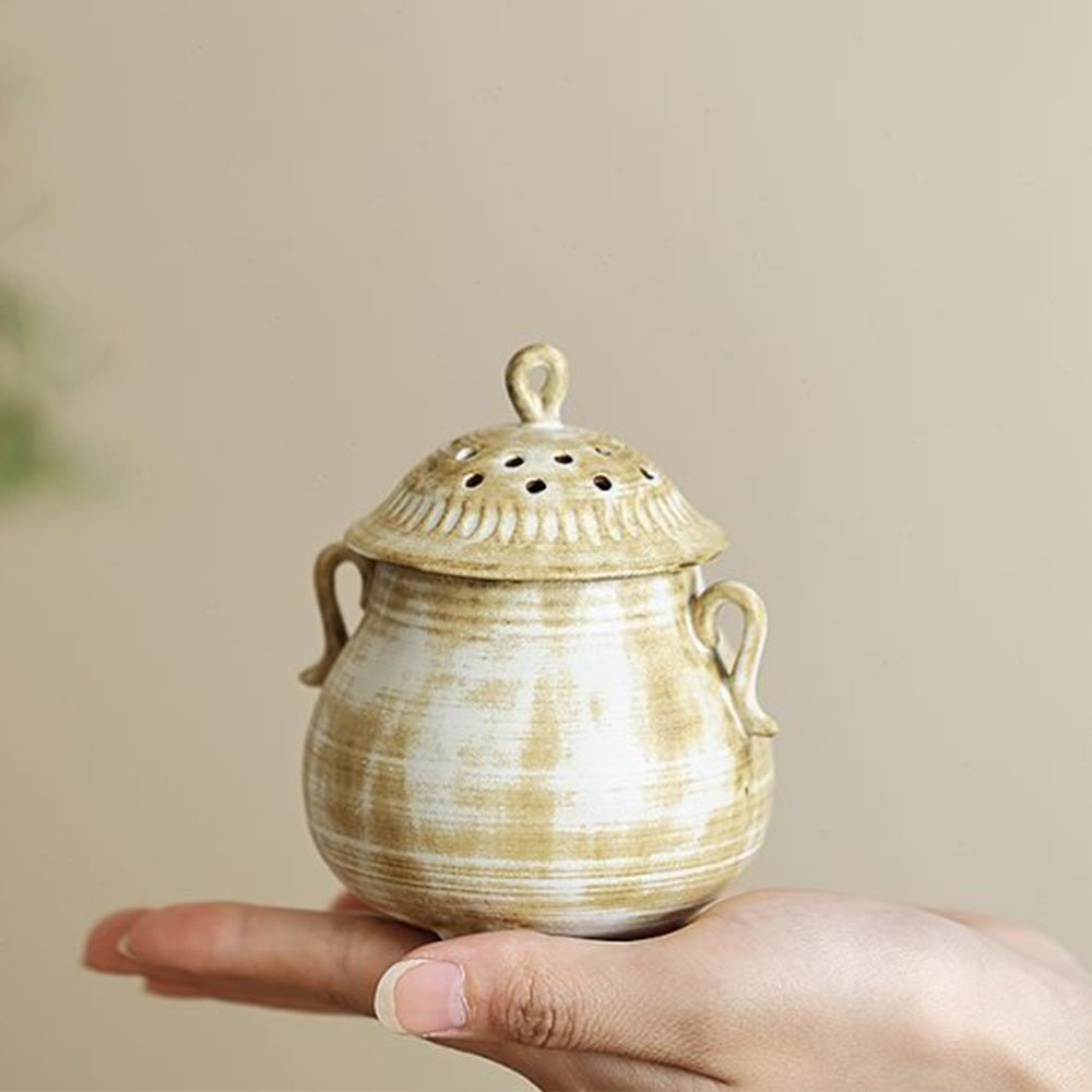 Coarse Pottery Simple Japanese Incense Burner