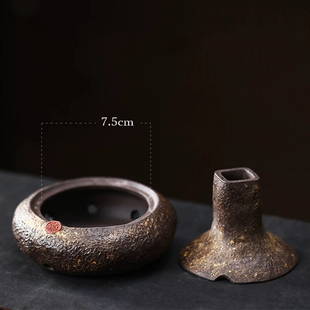 Purple Clay Handmade Japanese Incense Burner