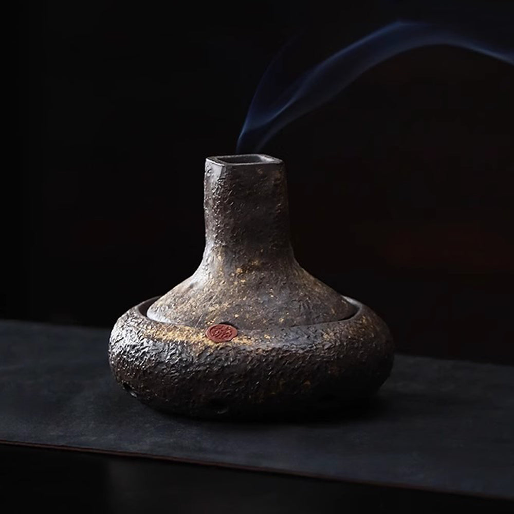 Purple Clay Handmade Japanese Incense Burner