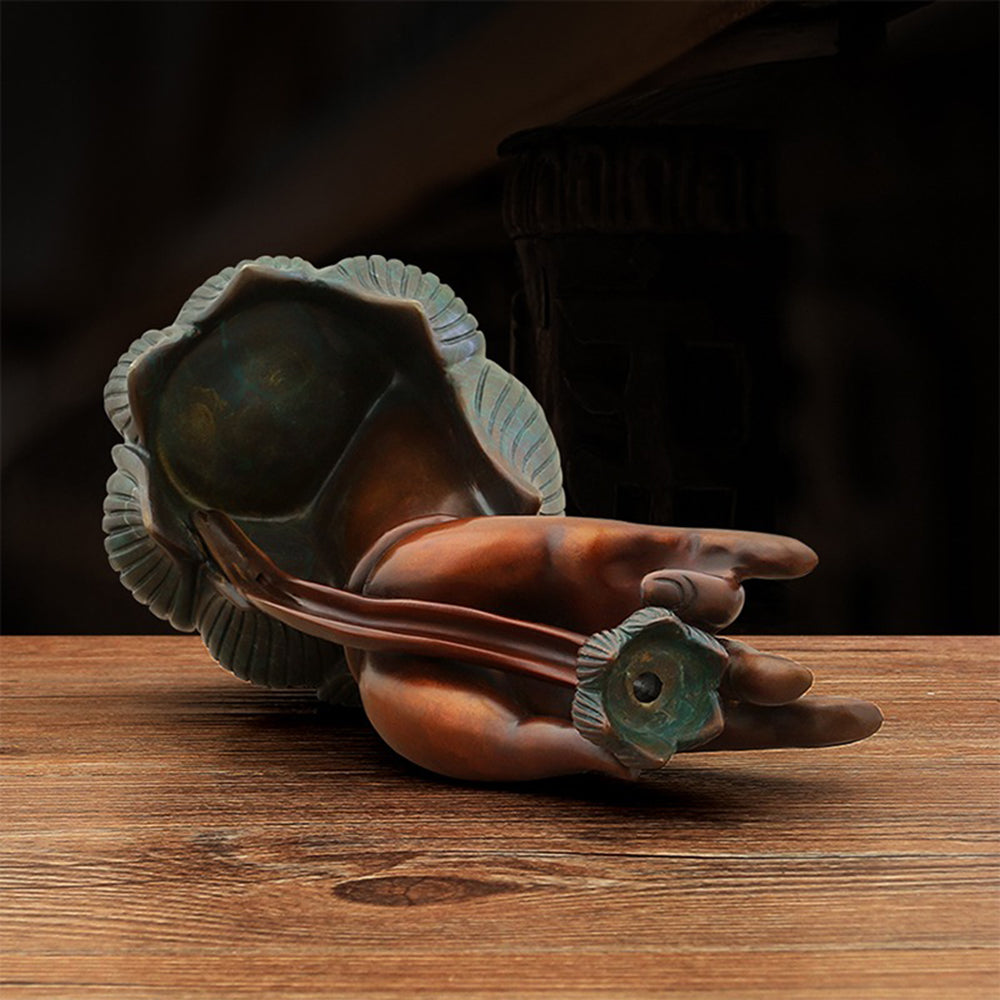 Chinese Style Brass Waterfall Incense Burner