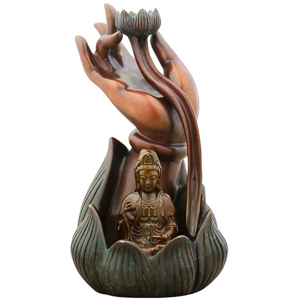 Chinese Style Brass Waterfall Incense Burner