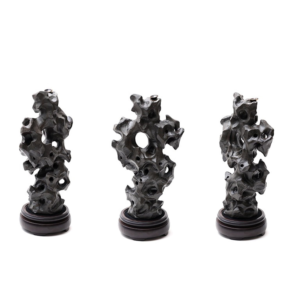 Waterfall Incense Burner With Taihu Stone Design
