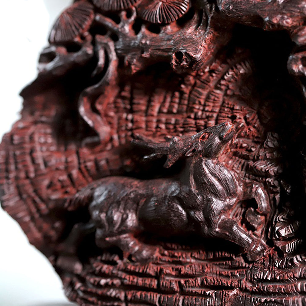 Indian Red Sandalwood Waterfall Incense Burner