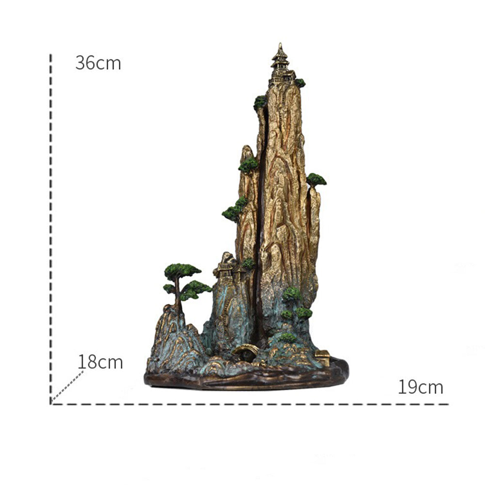 Copper Waterfall Incense Burner With Flowing Smoke Design