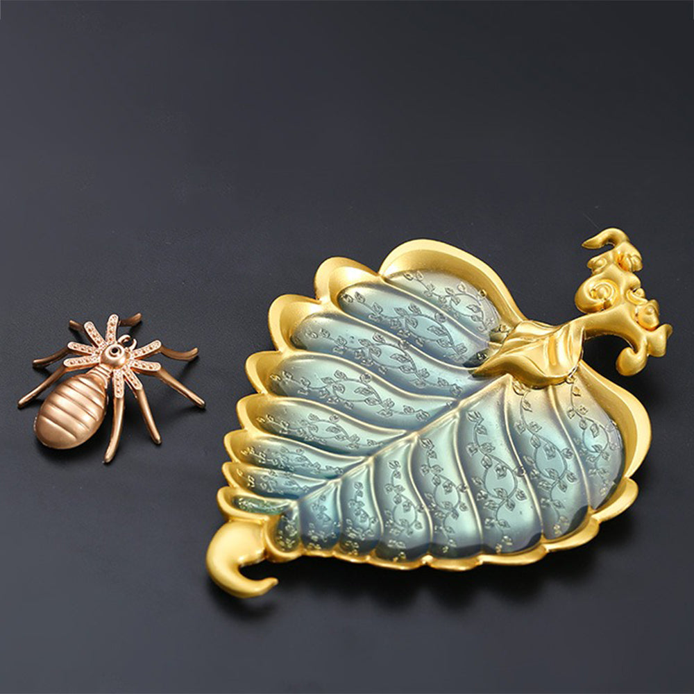 Bodhi Leaf And Spider Blessing Incense Stick Burner