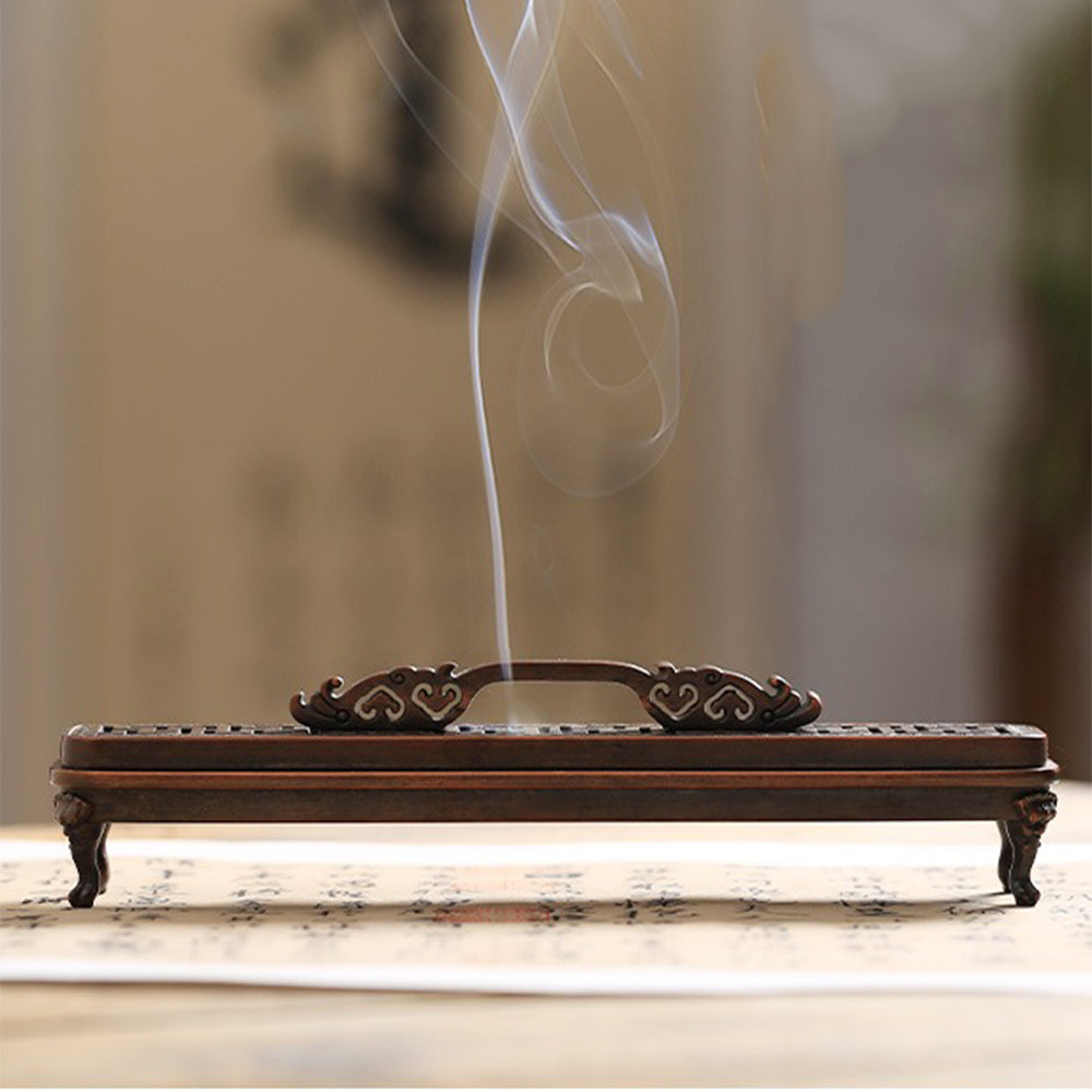 Auspicious Swastika Patterned Incense Box