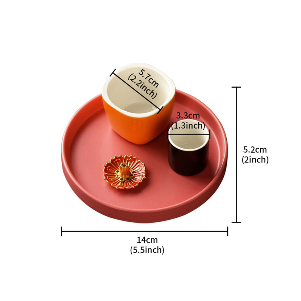 Multifunctional Colorful Ceramic Incense Holder