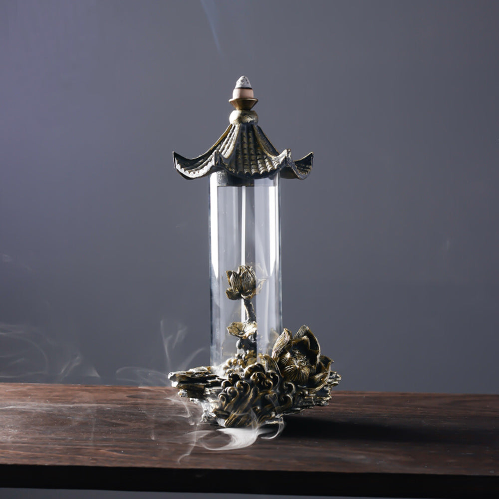 Lotus Pavilion Cone Backflow Incense Burner