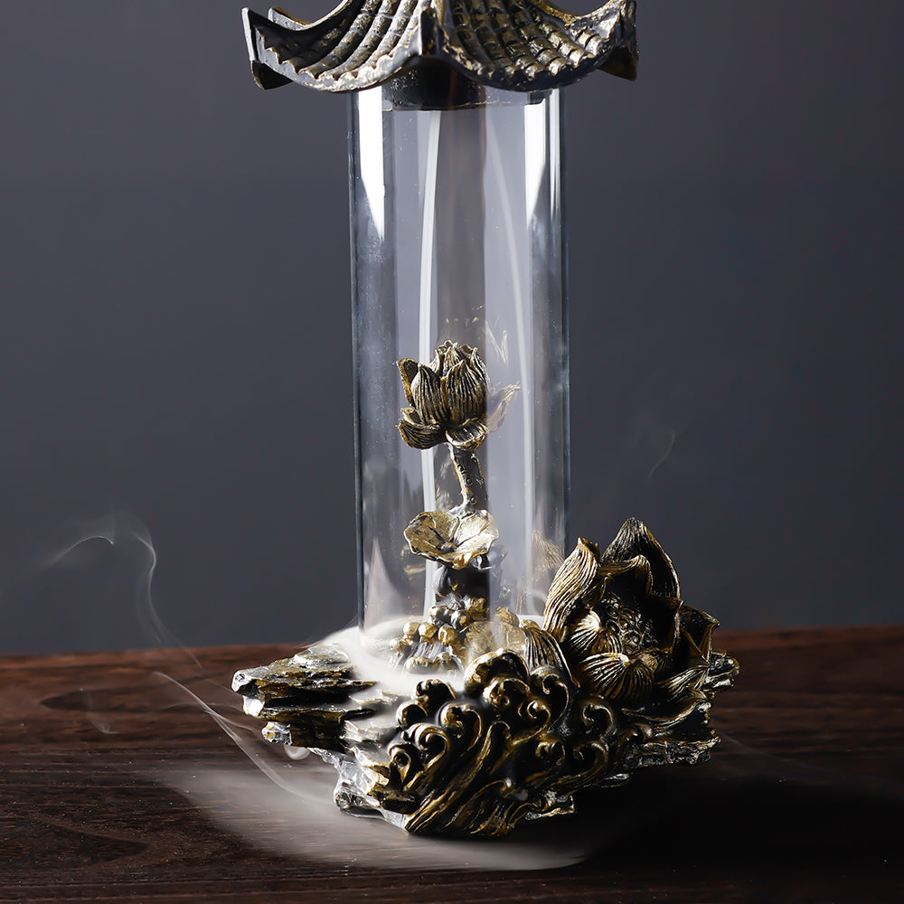 Lotus Pavilion Cone Backflow Incense Burner
