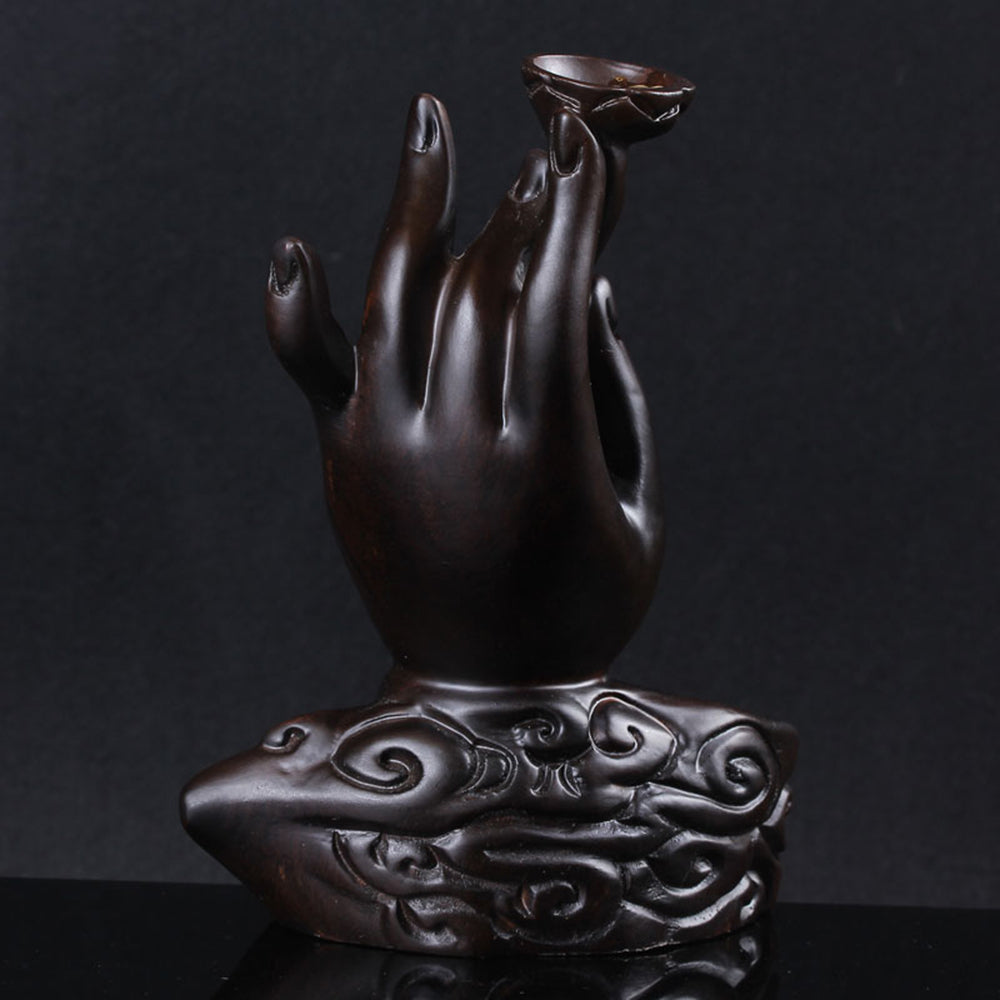 Ebony Buddha Hand Waterfall Burner
