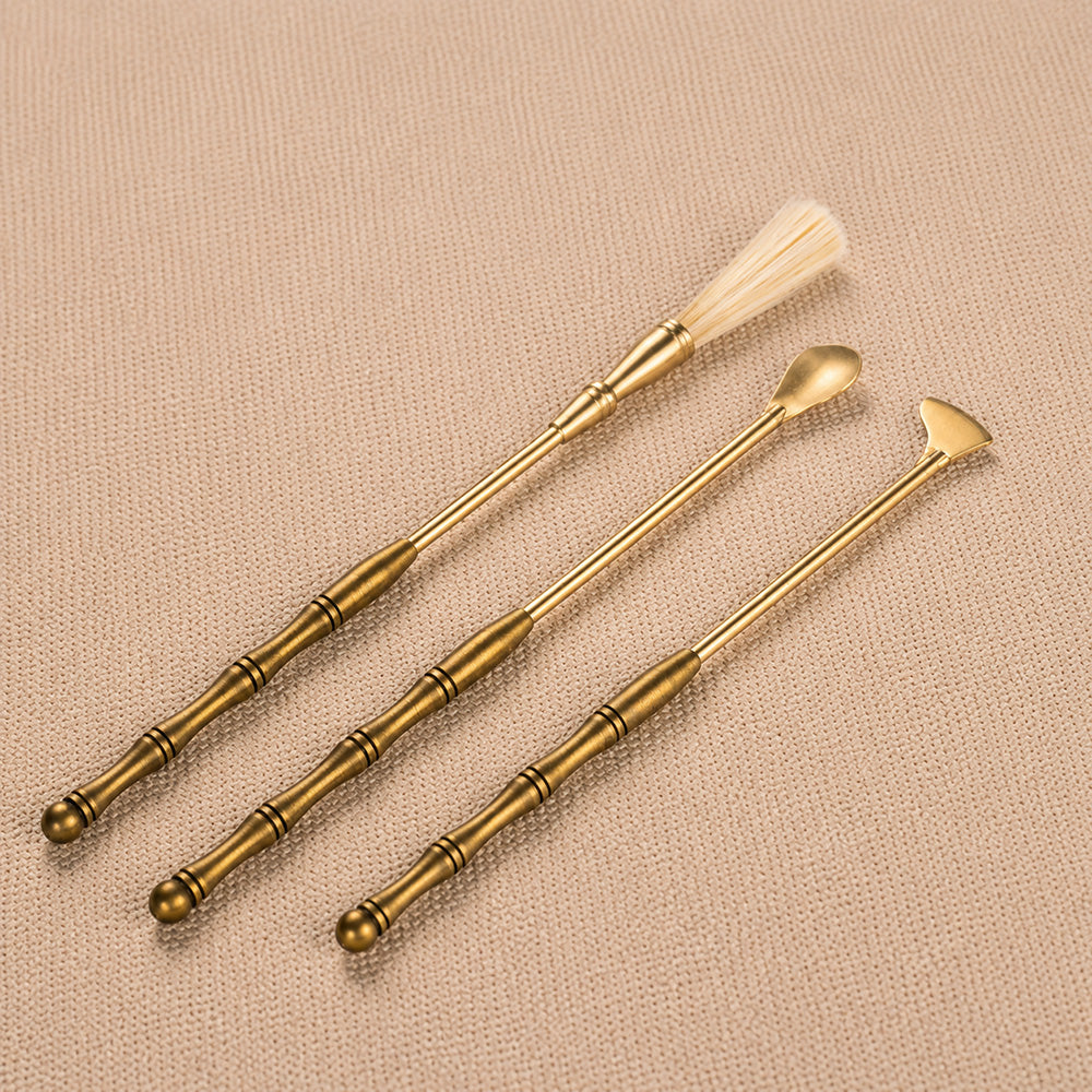 Plum Blossom Brass Incense Seal Kit