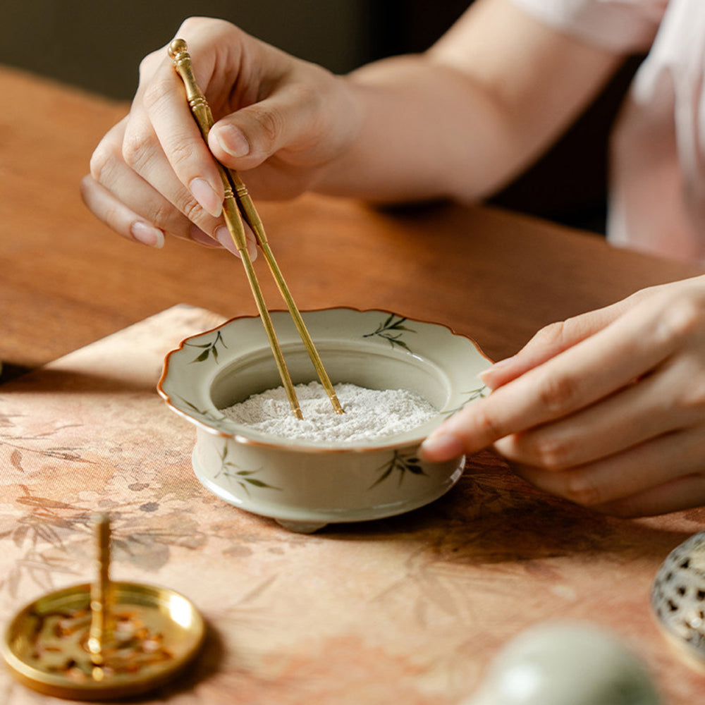 Bamboo Ceramic Handmade Incense Kit