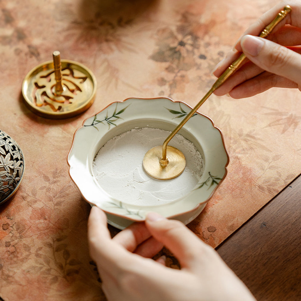 Bamboo Ceramic Handmade Incense Kit