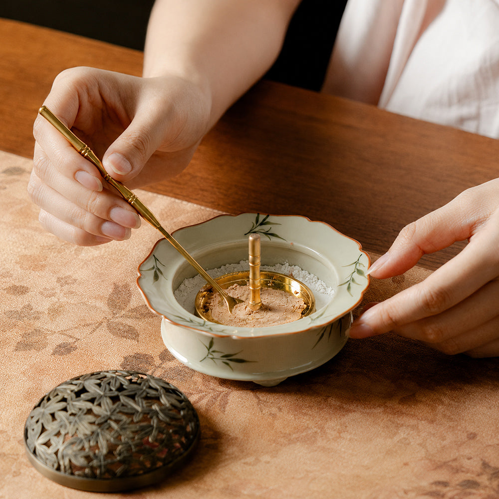 Bamboo Ceramic Handmade Incense Kit