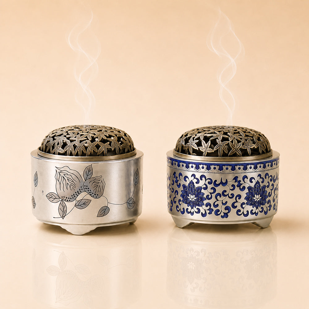 Chinese Blue-and-White Porcelain Incense Burner
