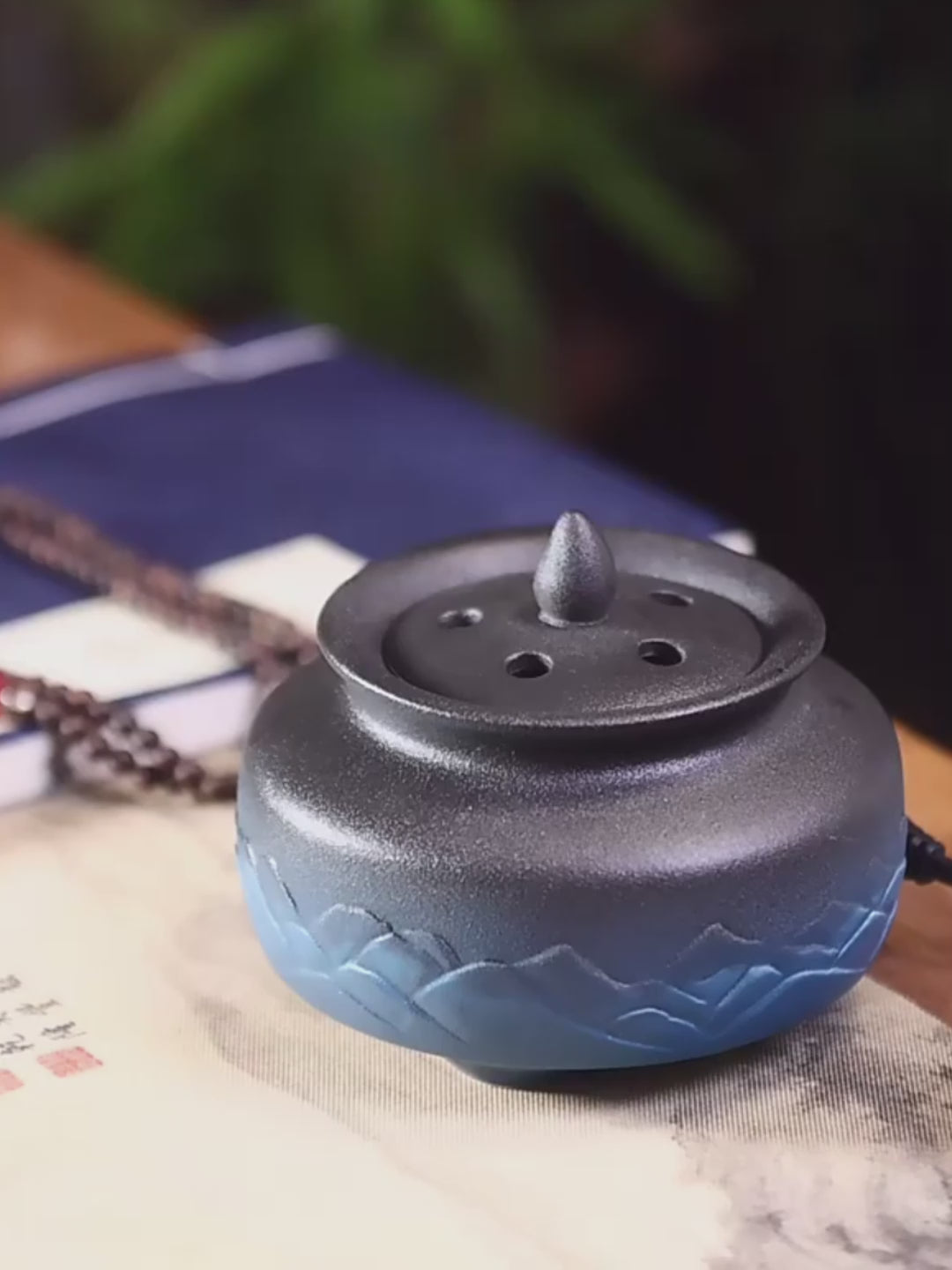 Grand Mountains And Rivers Electric Incense Burner