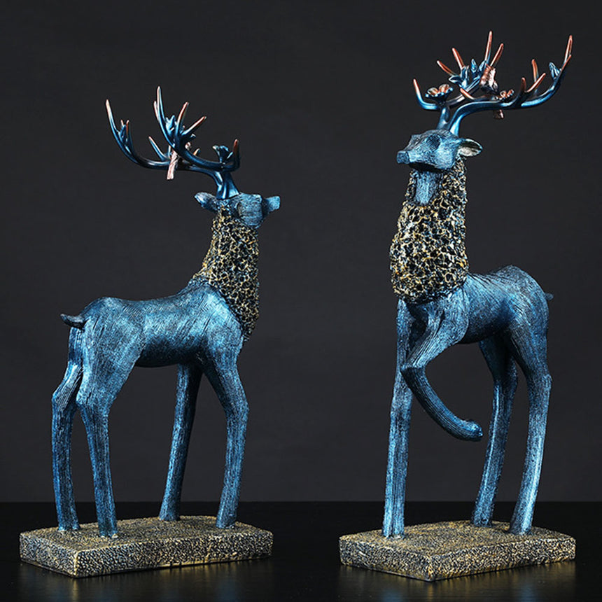 Blue Deers Set With Magpies