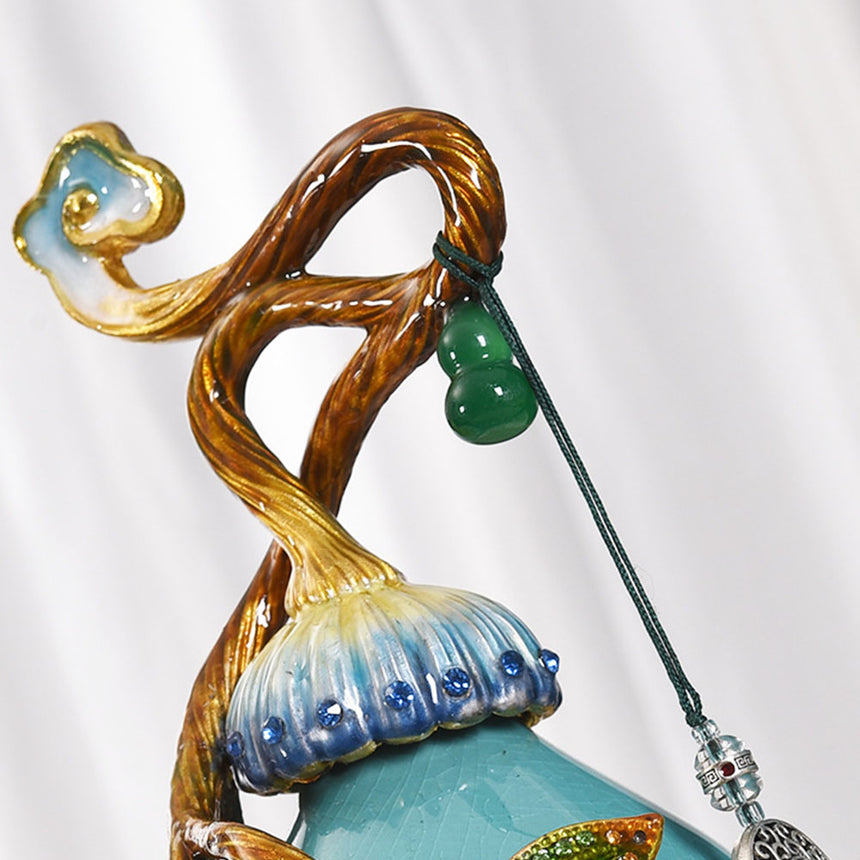 Jade Porcelain Five Blessings Gourd