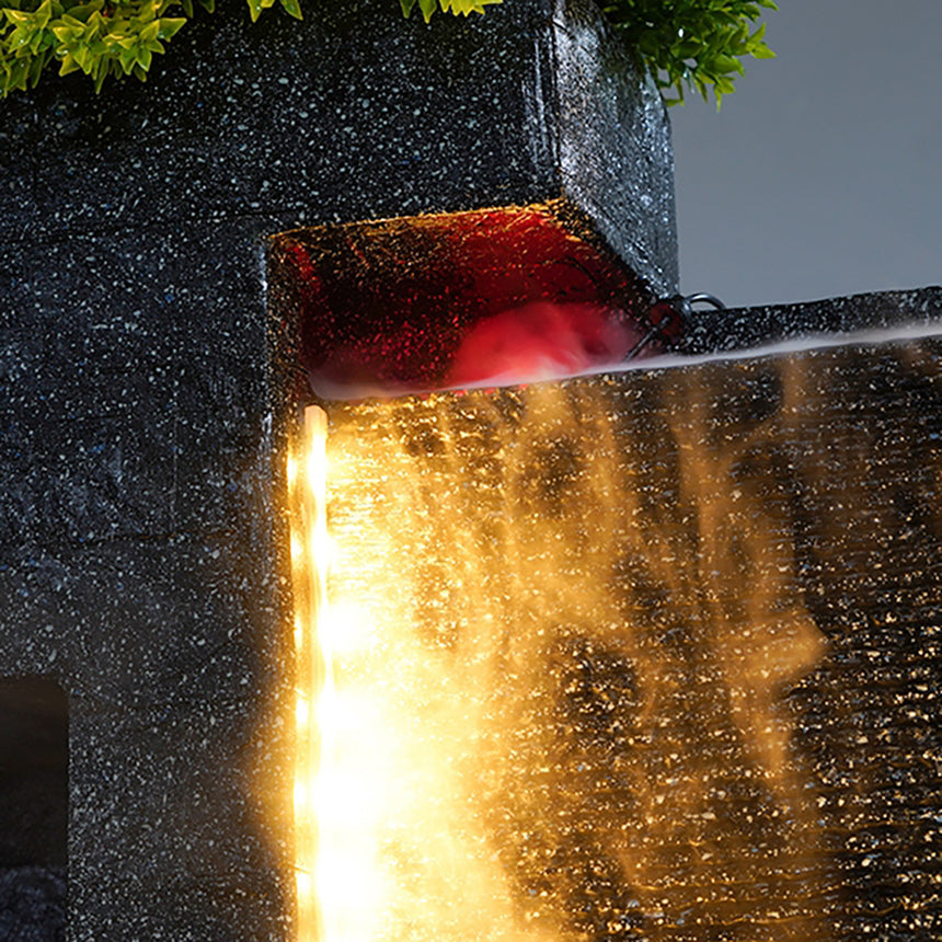 Gray Stone Style Large Waterfall Waterfall Fountain Ornament
