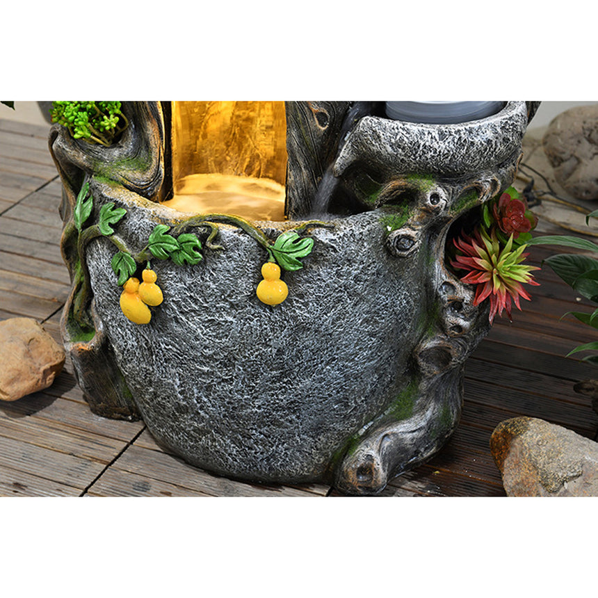 Gourd Style Circulating Water Fountain Waterfall