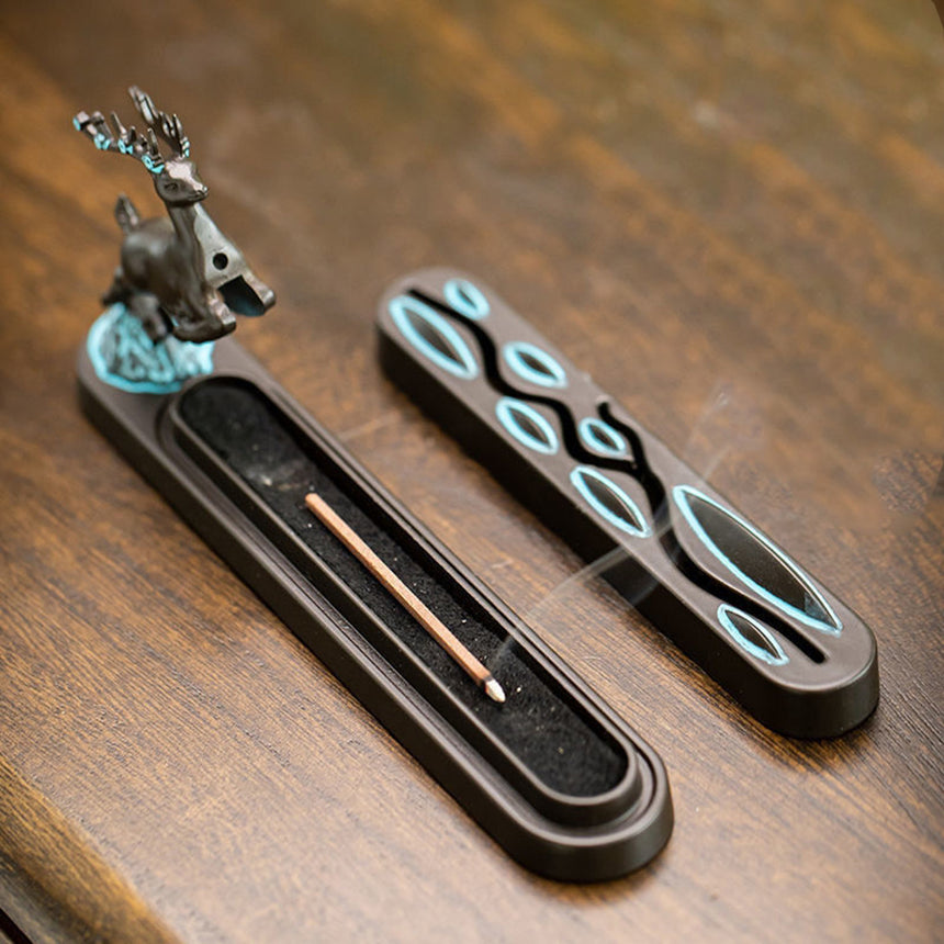 Copper Deer Stick Incense Box