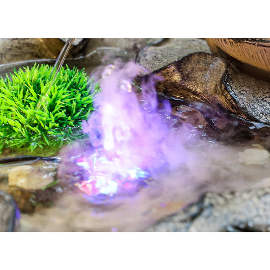 Feng Shui Wheel Rockery Running Water Waterfall With Fish Pond