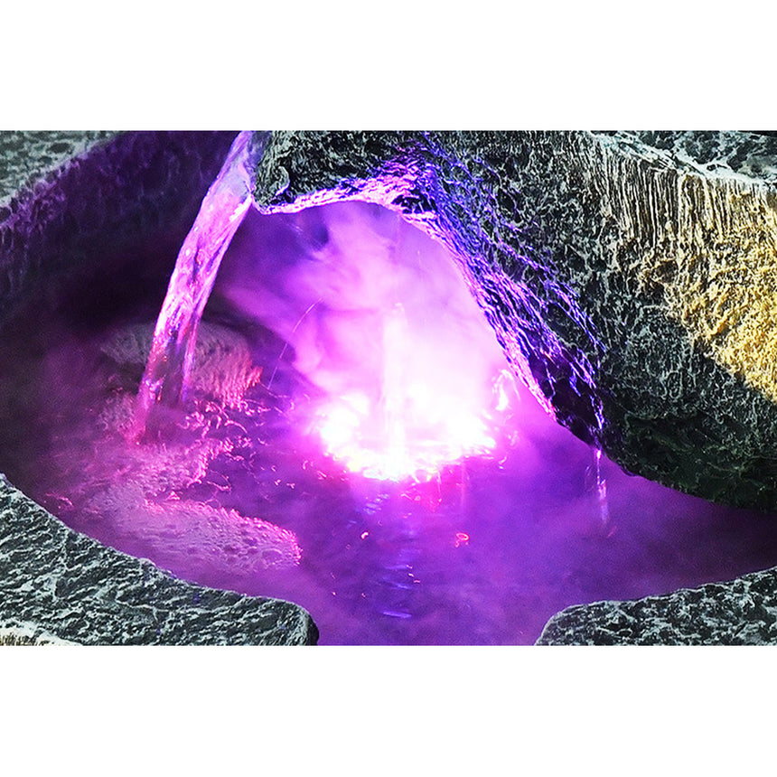 Chinese Style Rock Water Fountain With Fish Pond