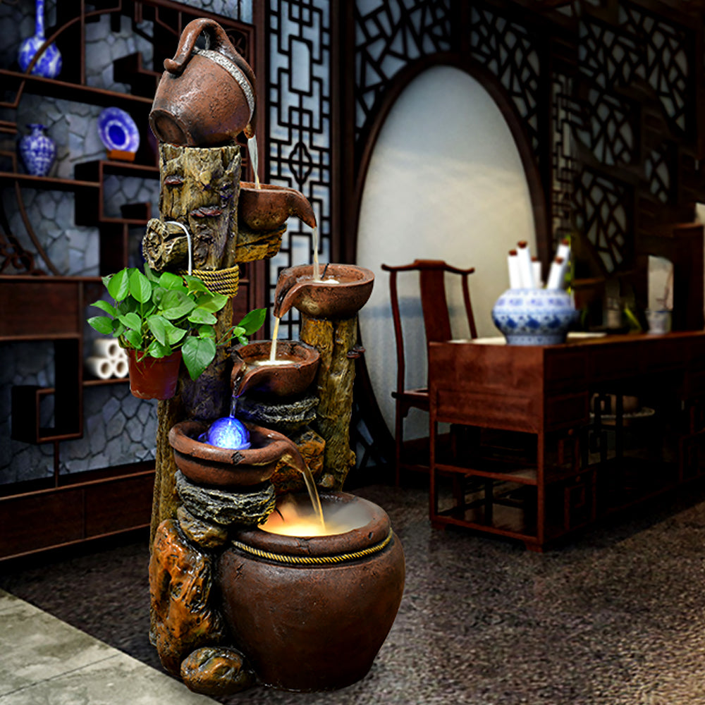 Caly Pot Running Water Indoor Waterfall