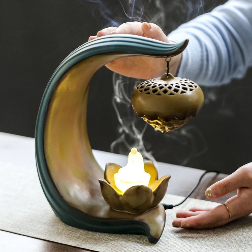 Lotus Ball Backflow Incense Burner