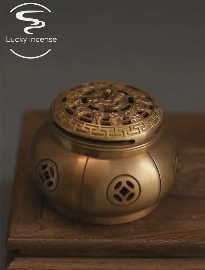 Copper Tree Hanging Incense Burner With Bluetooth