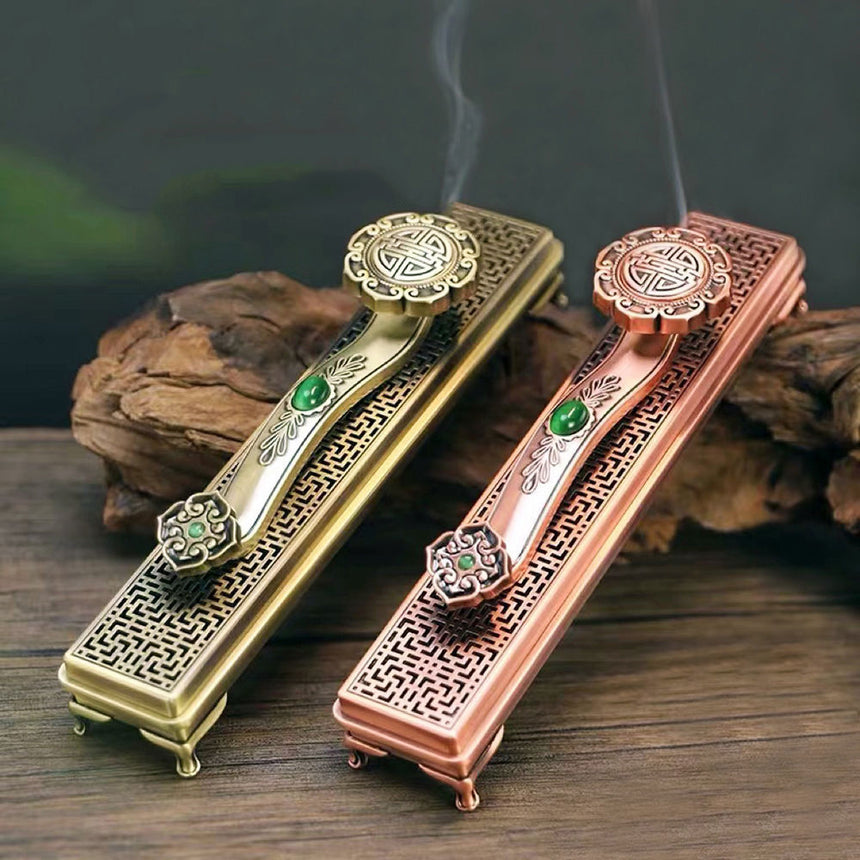 Copper Ru Yi Stick Incense Box