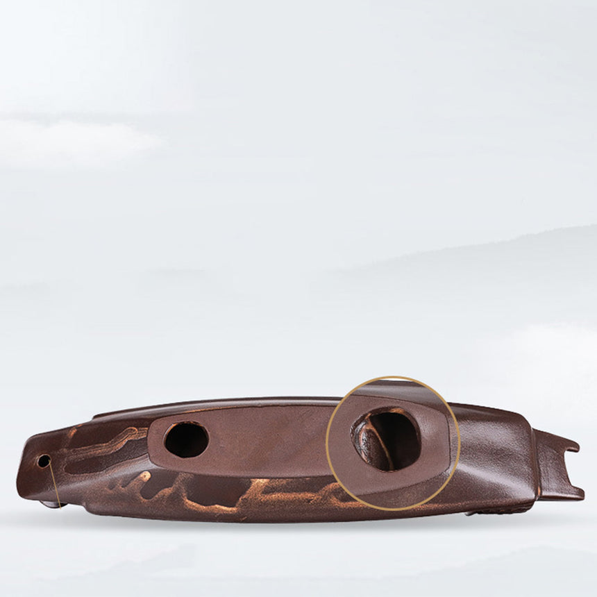 Coarse Pottery Boat Stick Incense Burner