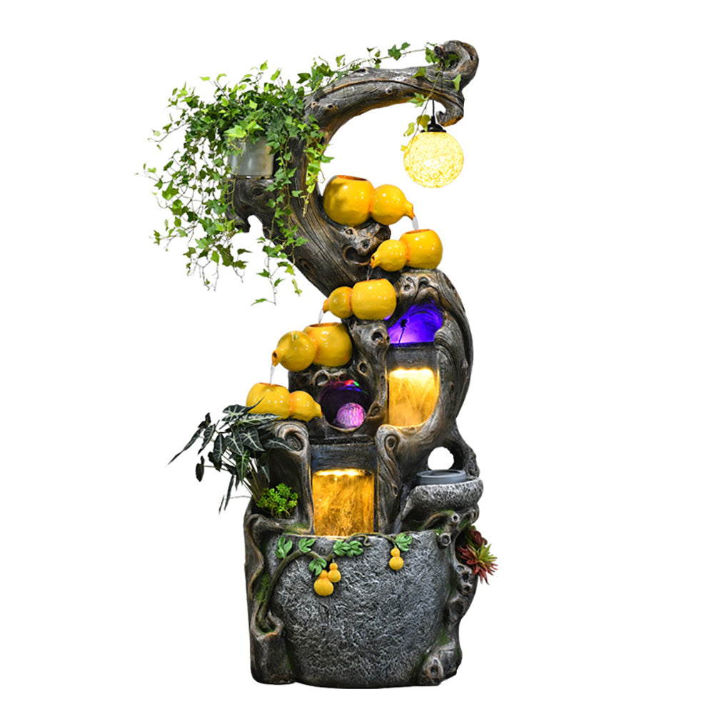 Gourd Style Circulating Water Fountain Waterfall