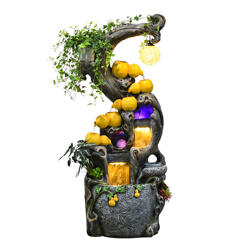 Gourd Style Circulating Water Fountain Waterfall
