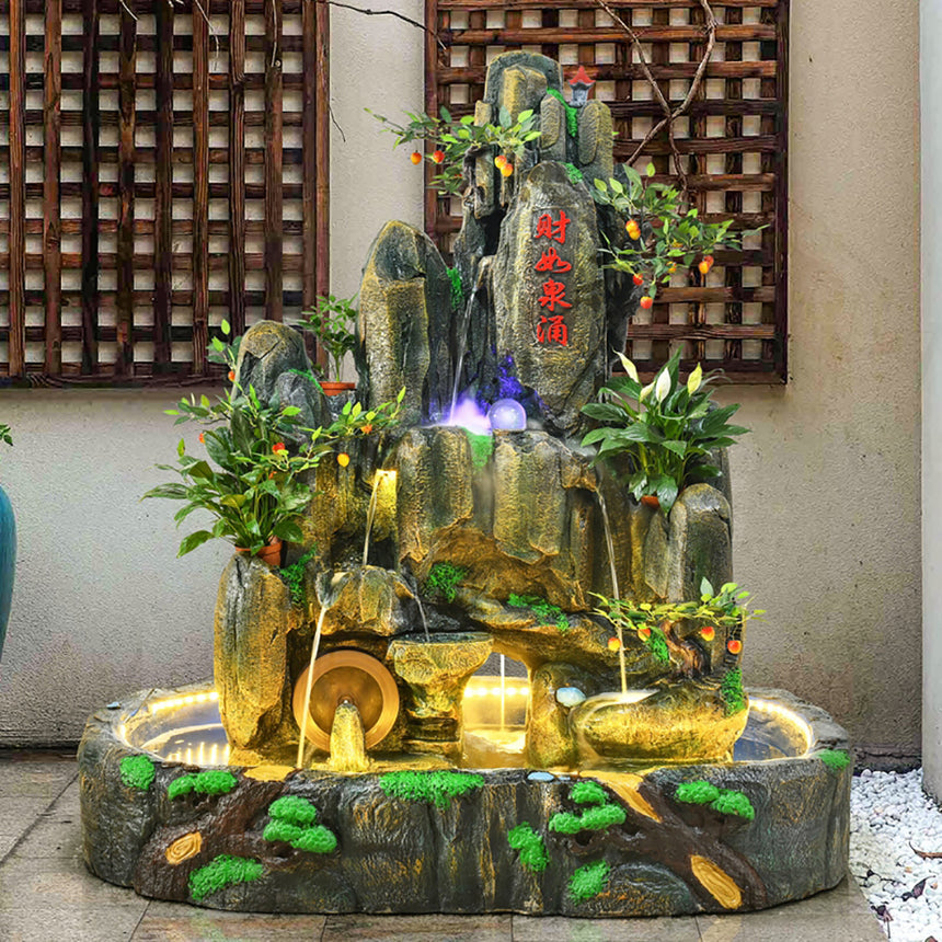 Large Feng Shui Rotating Water Fountain With Pool
