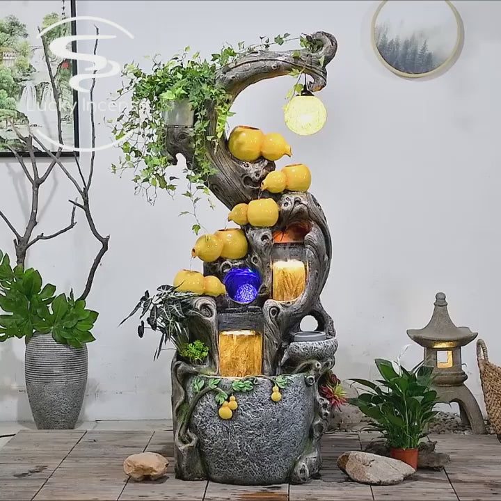 Gourd Style Circulating Water Fountain Waterfall