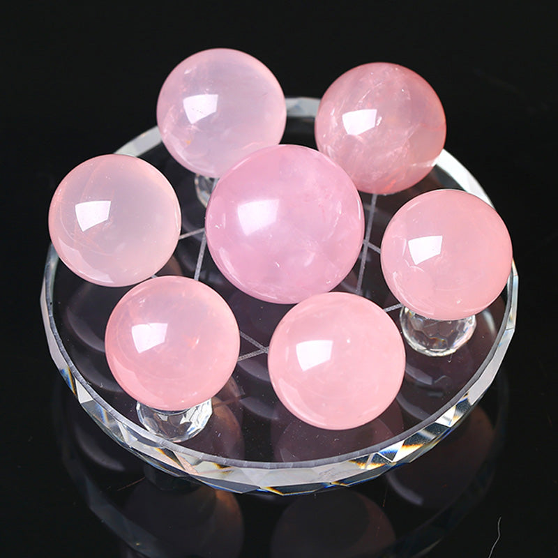 Natural Pink Crystal Ball
