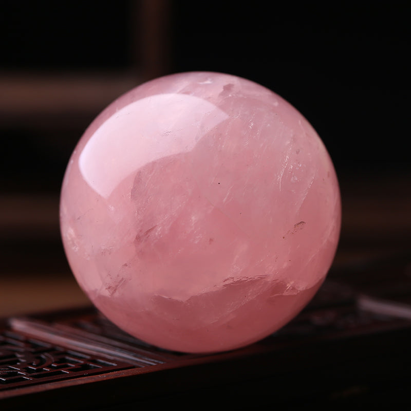 Natural Pink Crystal Ball