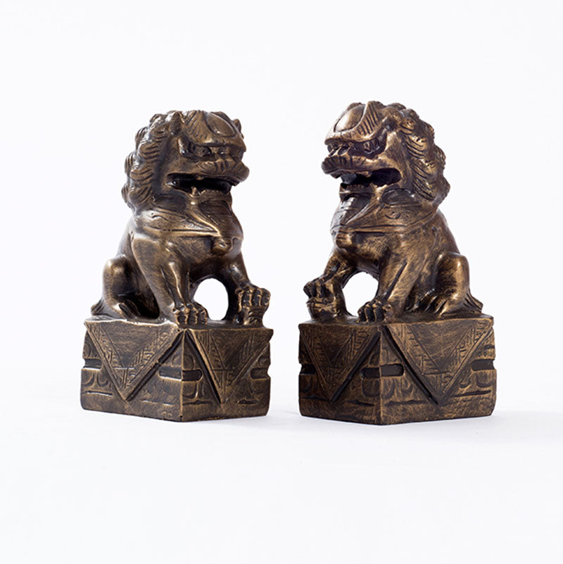 Bronze Lions Set For Home