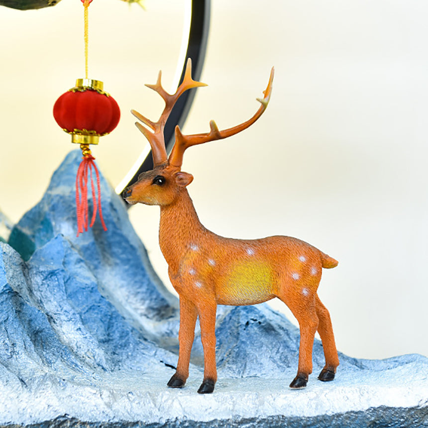 Blue Mountain Flowing Water Waterfall Fountain Ornament