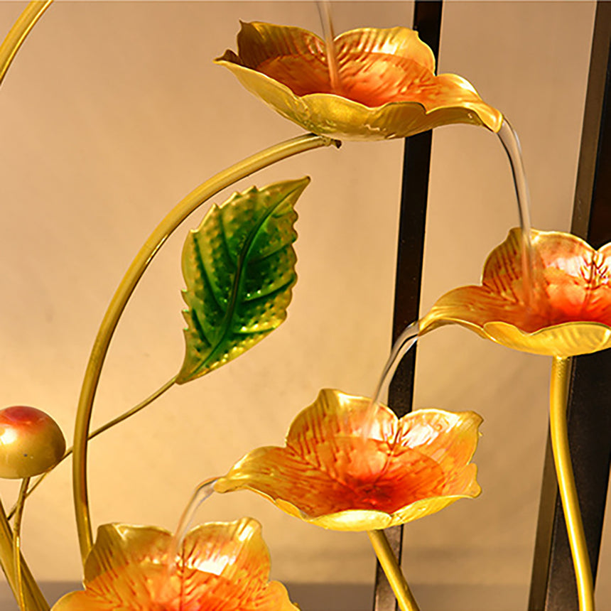 Peacock Circulating Water Curtain Wall Floor Fountain