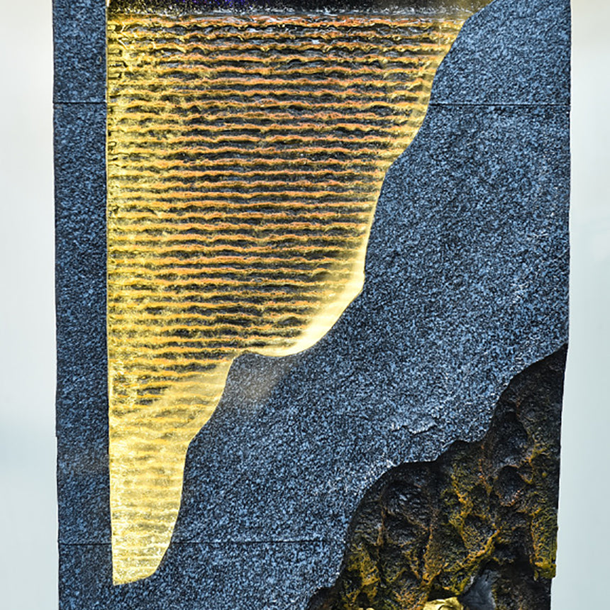 Blue Mountain Flowing Water Waterfall Fountain Ornament