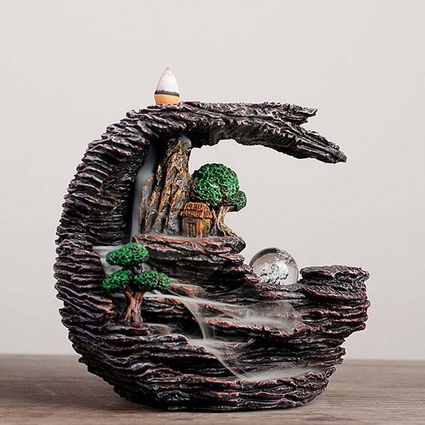 Natural Landscape Waterfall Incense Burner