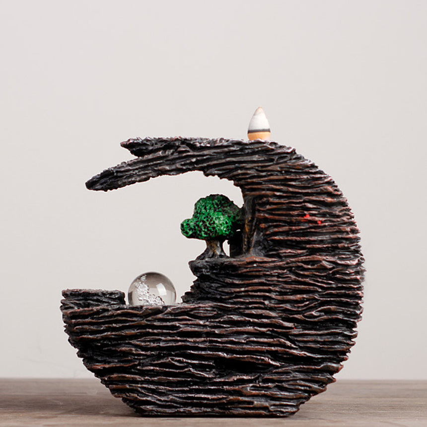 Natural Landscape Waterfall Incense Burner